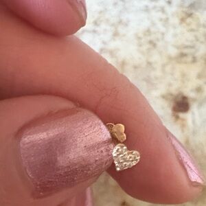 Elegant Gold and Silver Heart Earrings